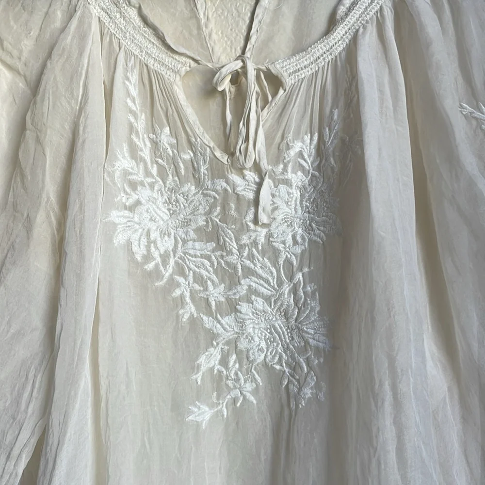 4love and liberty sheer embroidered top - Picture 2 of 5